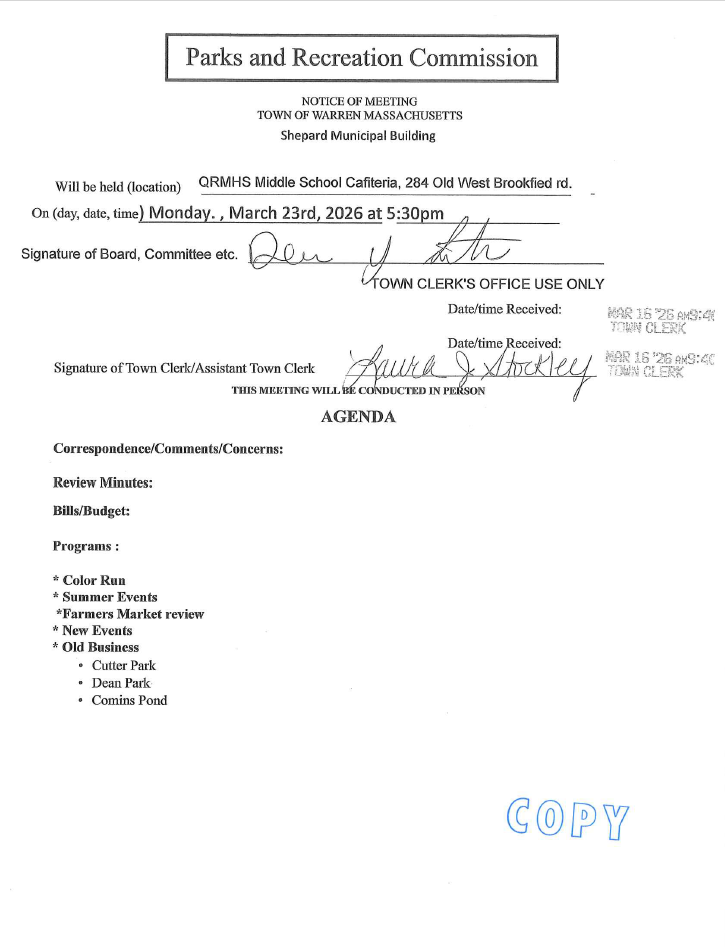 Parks and Rec 3.23.2026